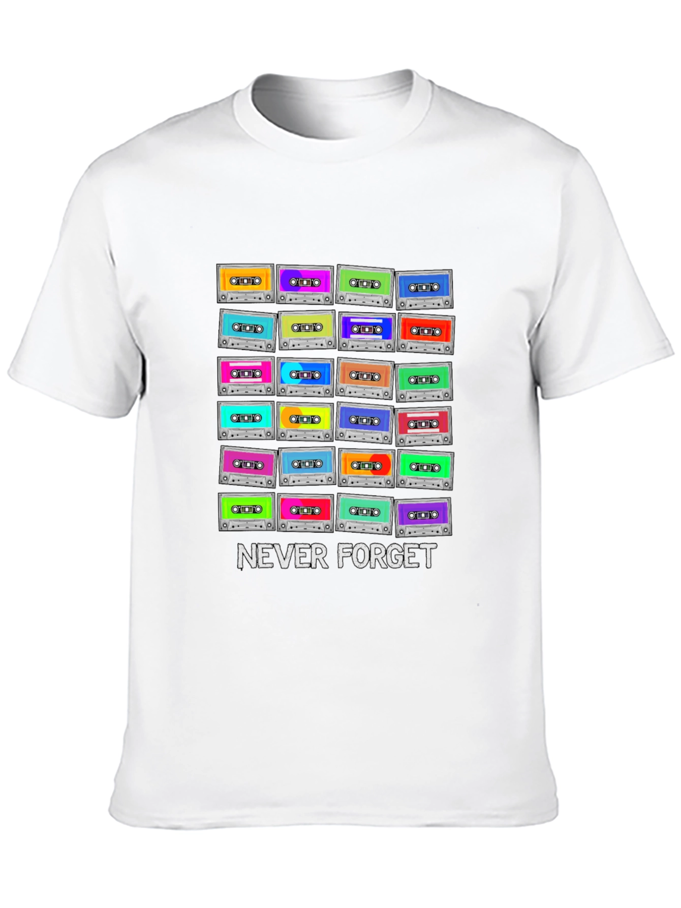 Retro Cassette Tape T-Shirt - Never Forget