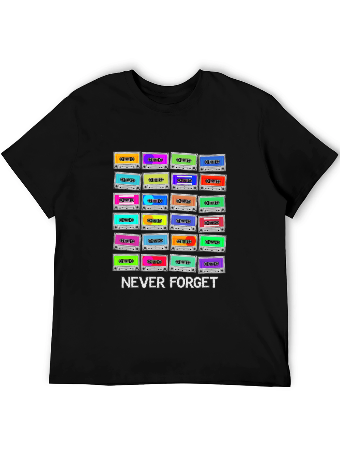 Retro Cassette Tape T-Shirt - Never Forget