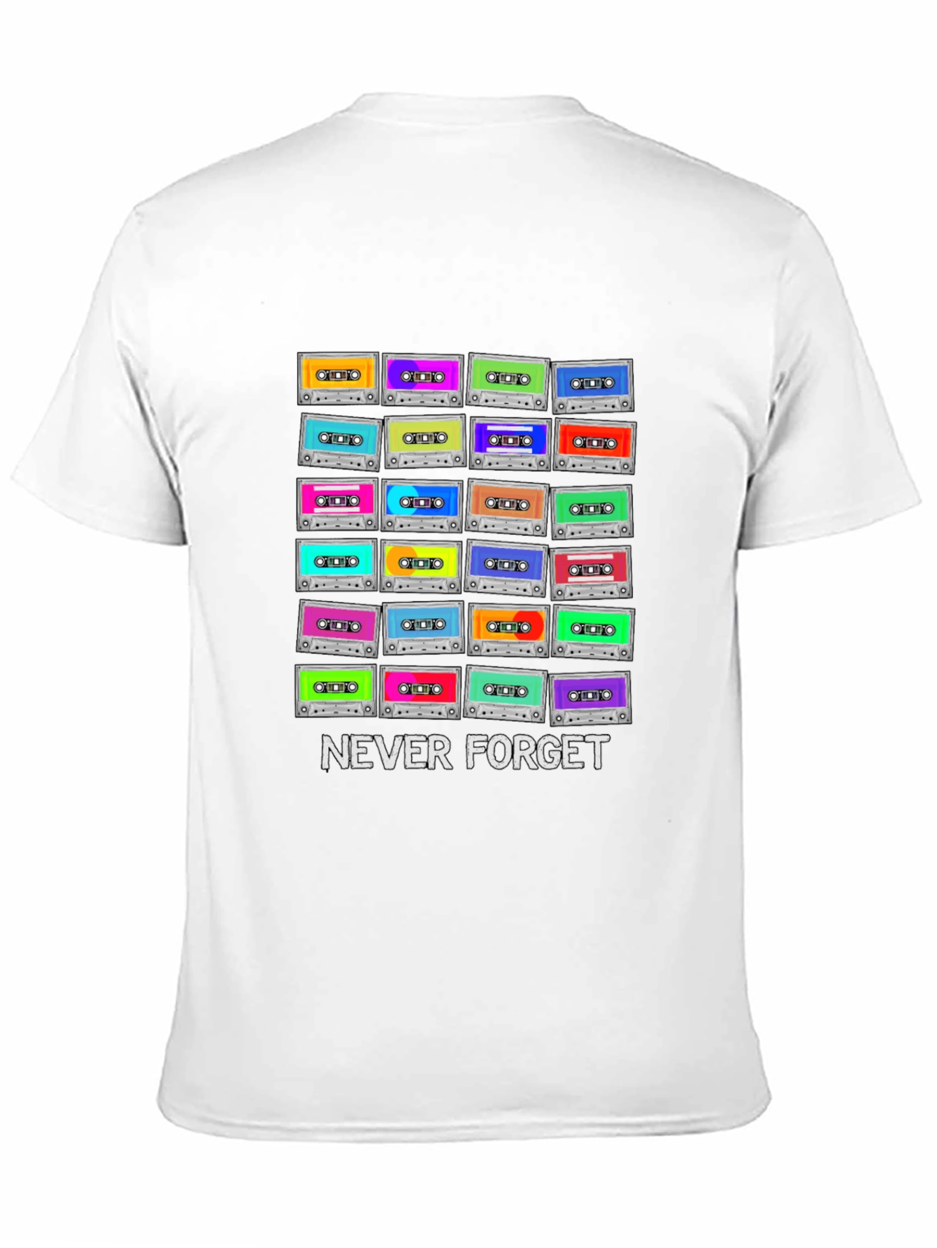 Retro Cassette Tape T-Shirt - Never Forget