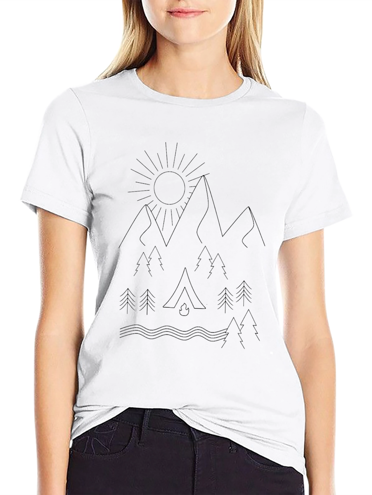 Natures Embrace Graphic Tee - Black