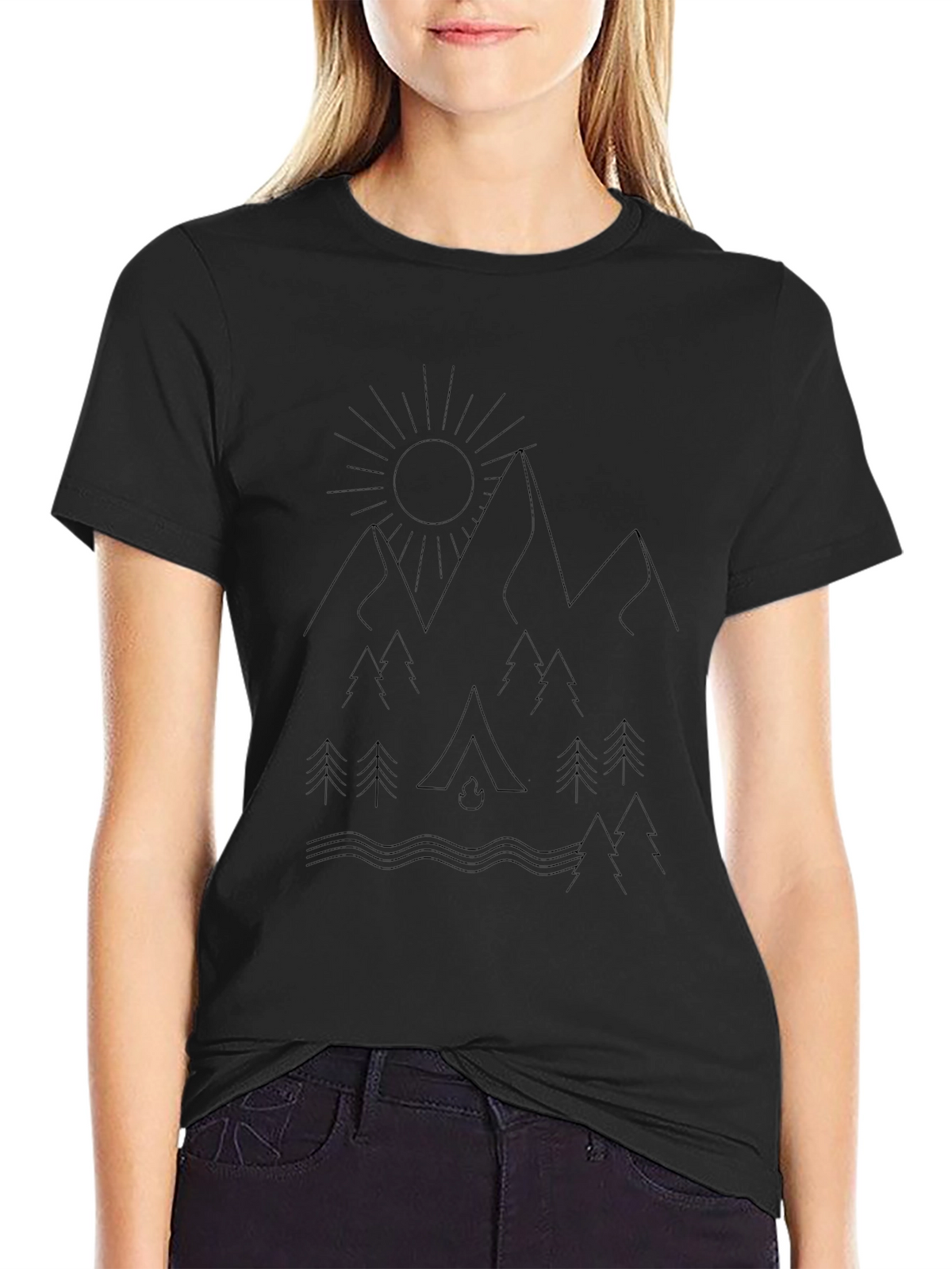 Natures Embrace Graphic Tee - Black