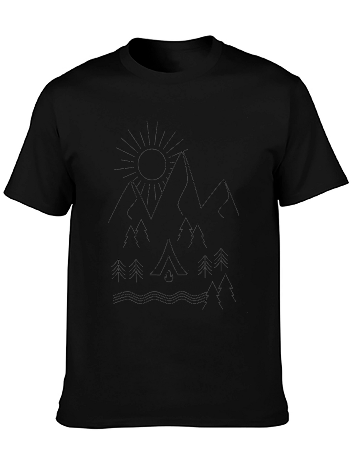 Natures Embrace Graphic Tee - Black