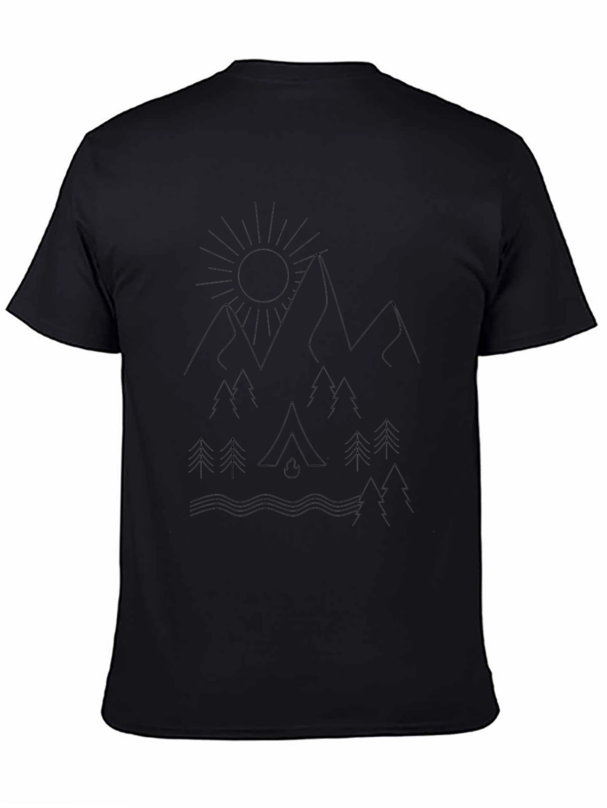 Natures Embrace Graphic Tee - Black