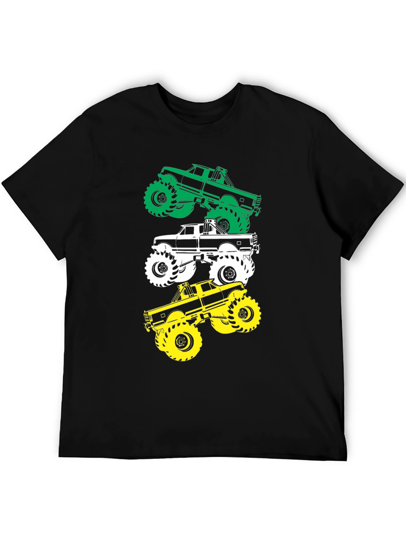 Monster Truck Graphic Tee - Black Cotton