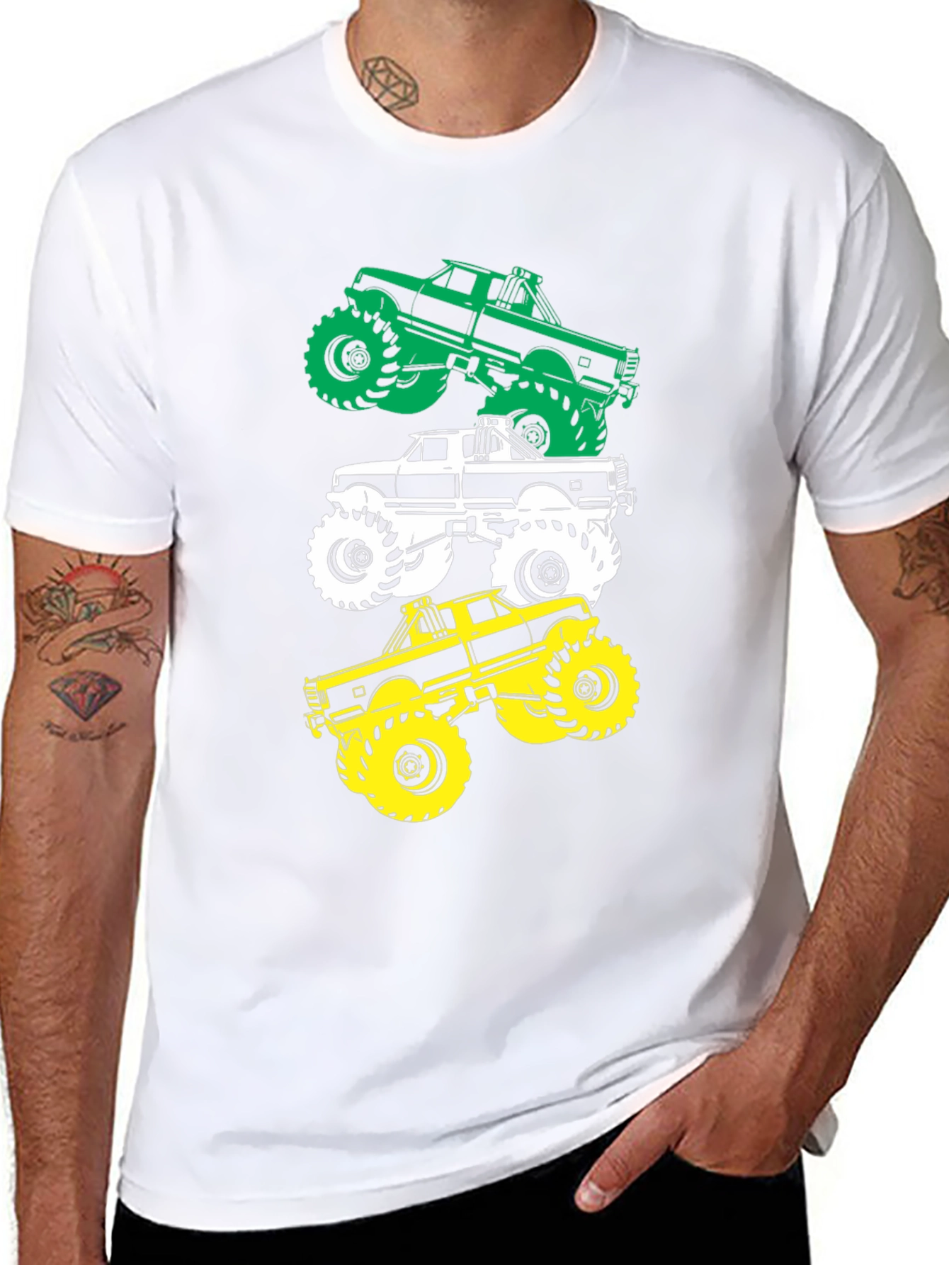 Monster Truck Graphic Tee - Black Cotton