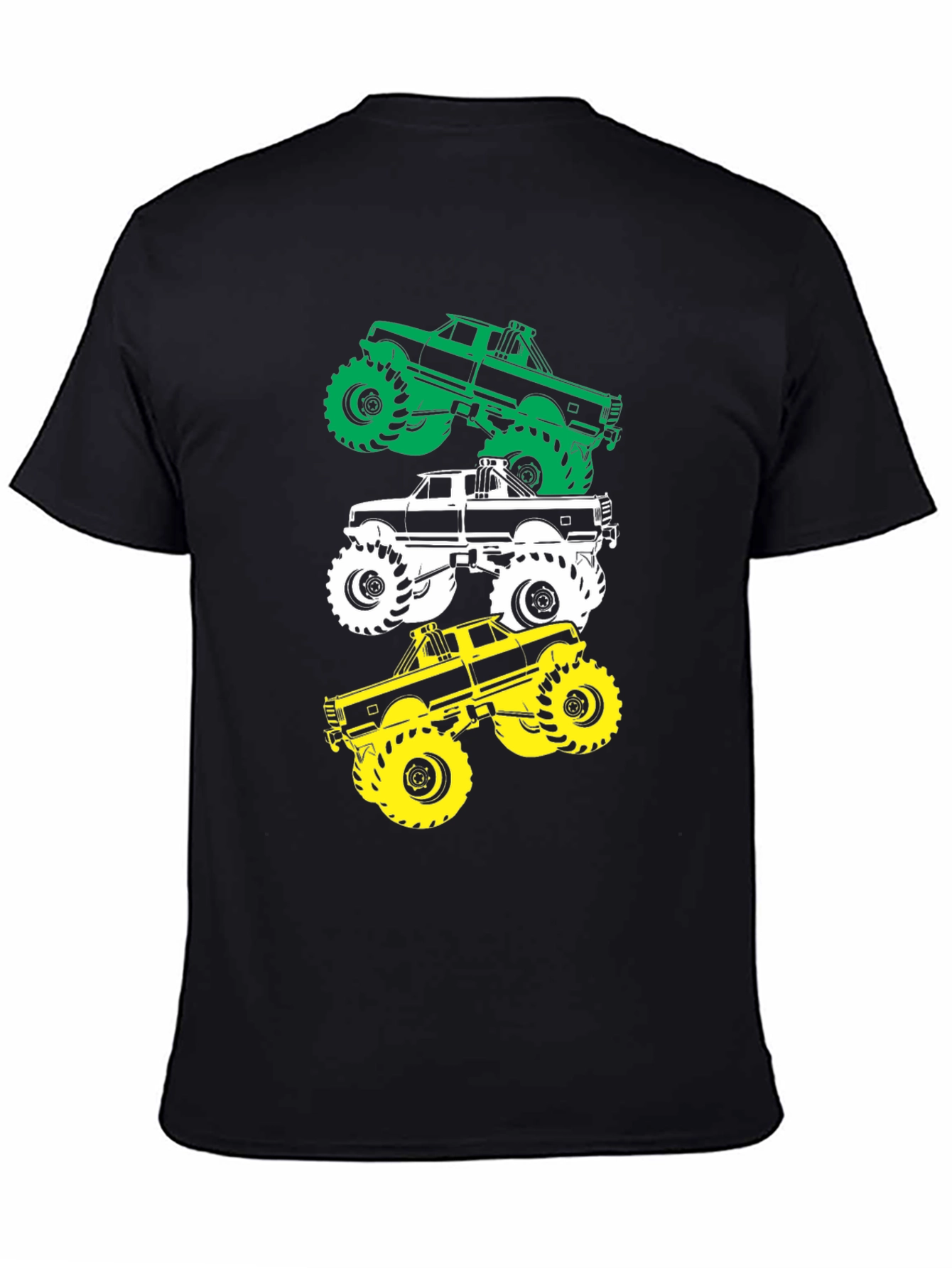 Monster Truck Graphic Tee - Black Cotton