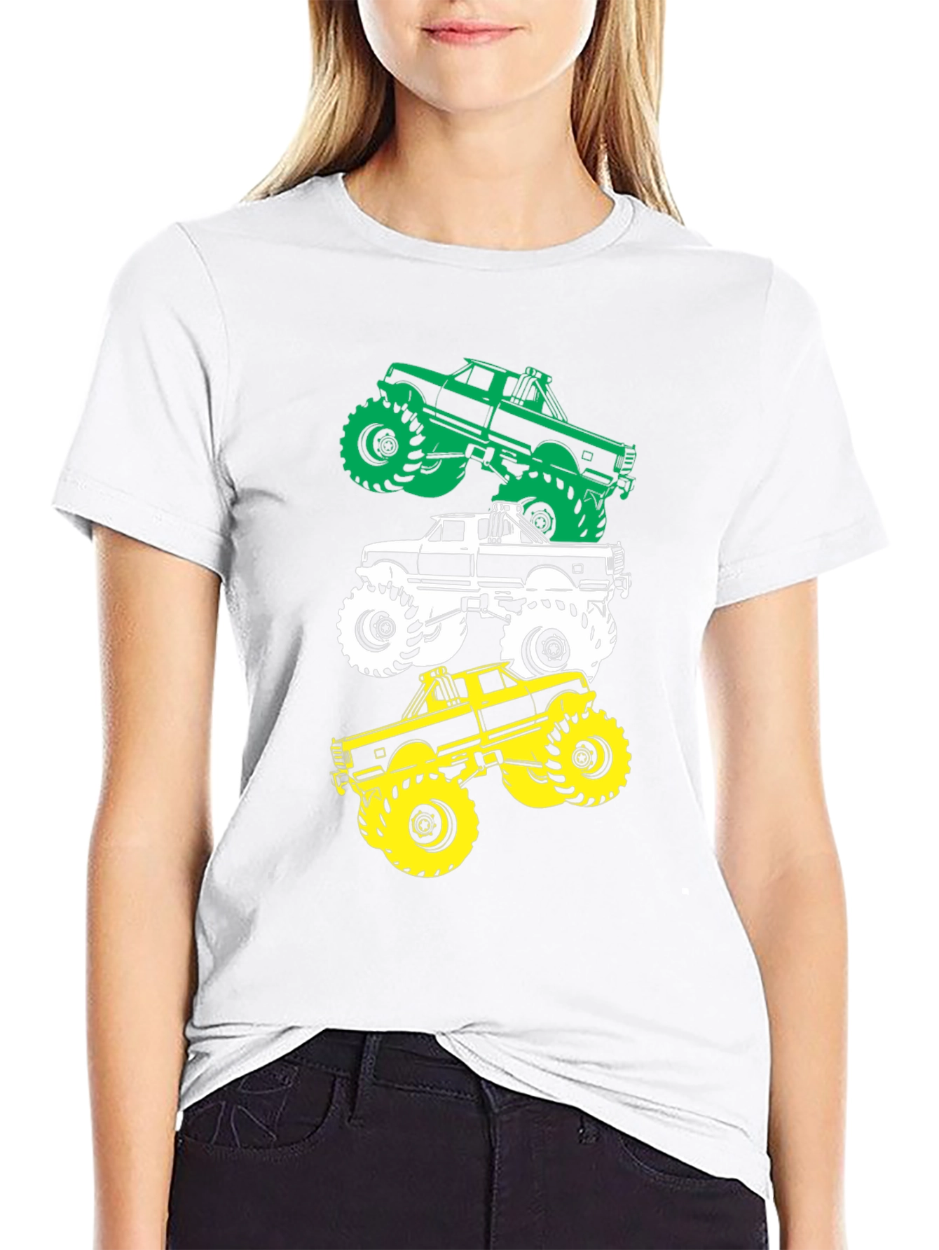 Monster Truck Graphic Tee - Black Cotton