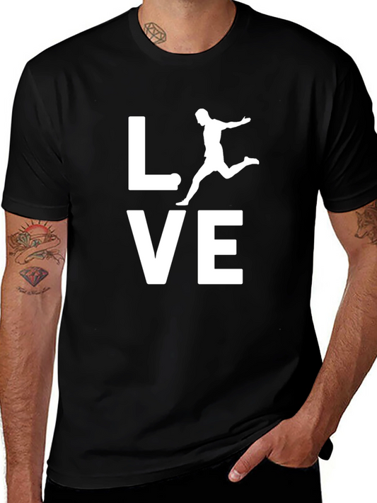 Love Soccer Black T-Shirt for Sport Fans