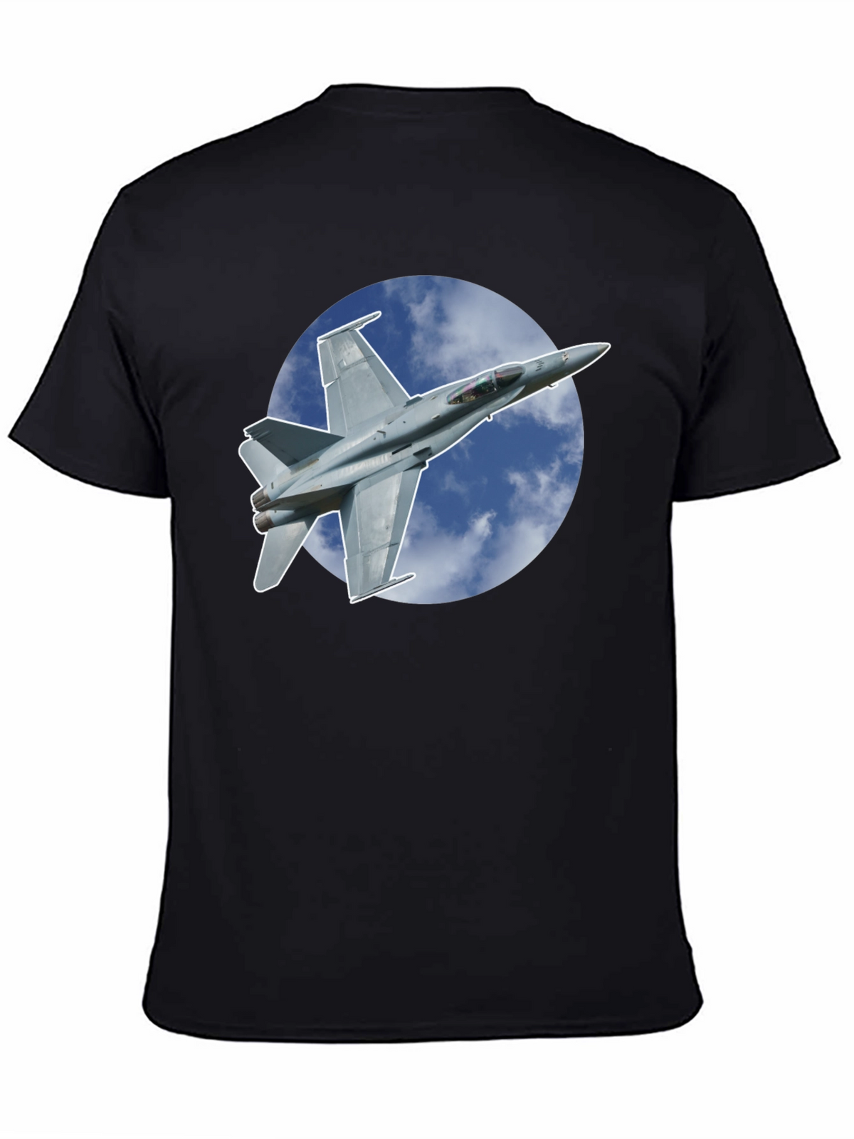 Jet Fighter Graphic Black T-Shirt