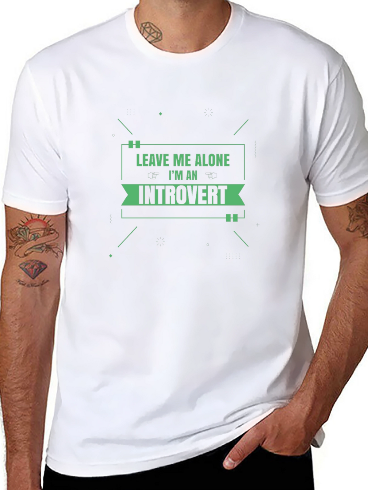 Leave Me Alone Introvert T-Shirt - Comfy Black Tee