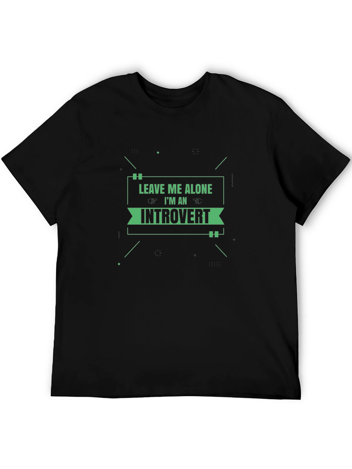 Leave Me Alone Introvert T-Shirt - Comfy Black Tee