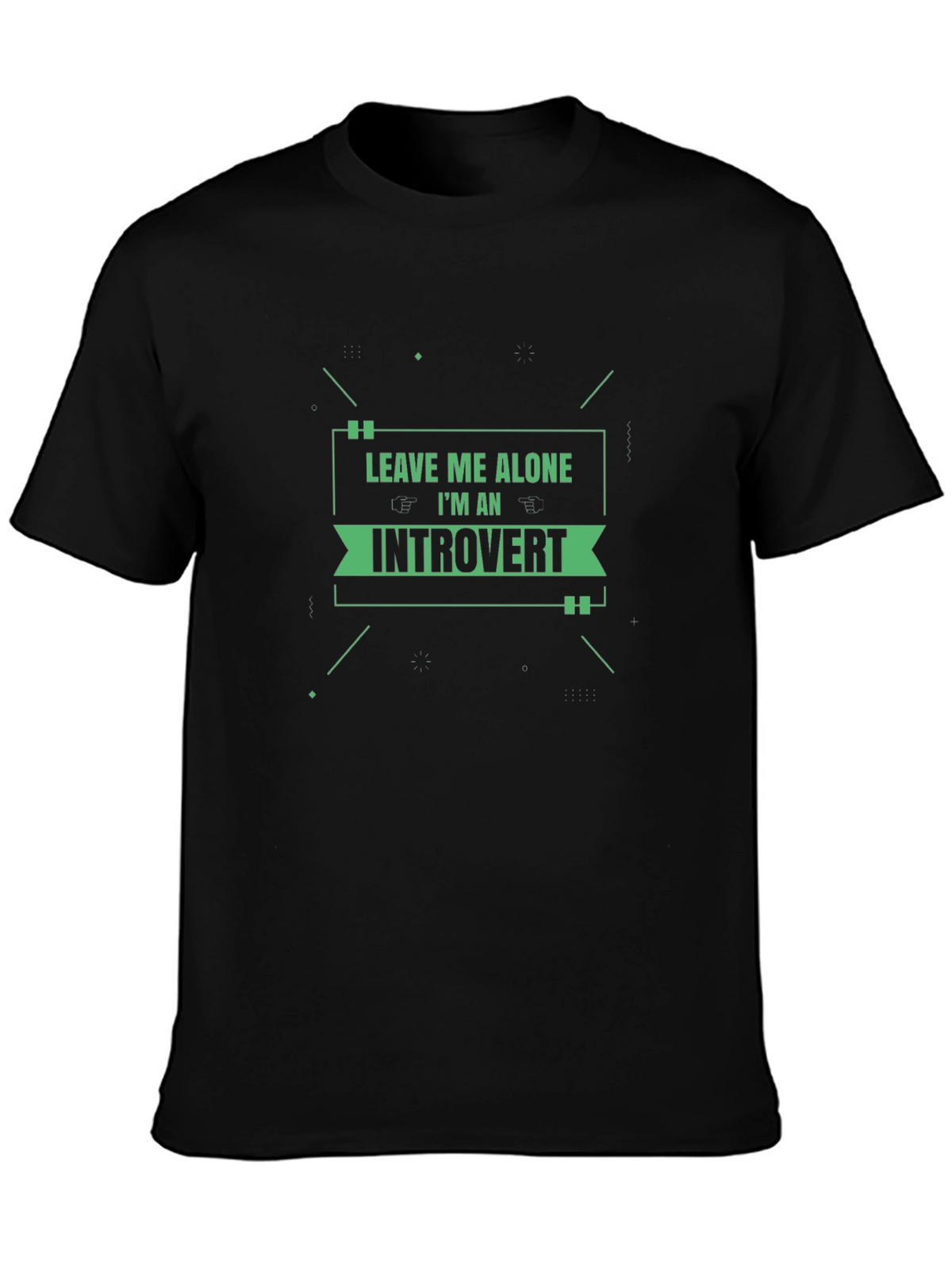 Leave Me Alone Introvert T-Shirt - Comfy Black Tee