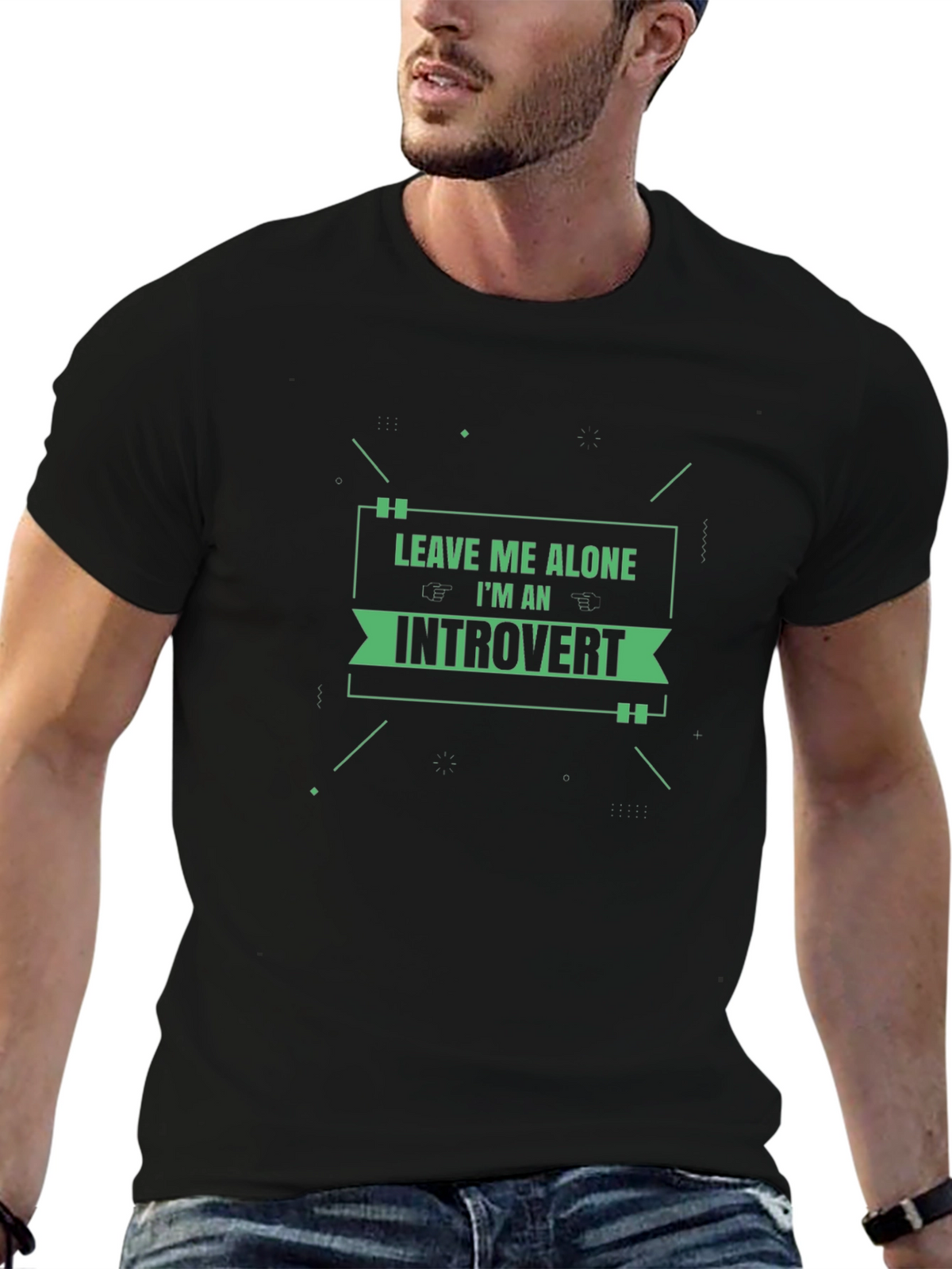 Leave Me Alone Introvert T-Shirt - Comfy Black Tee