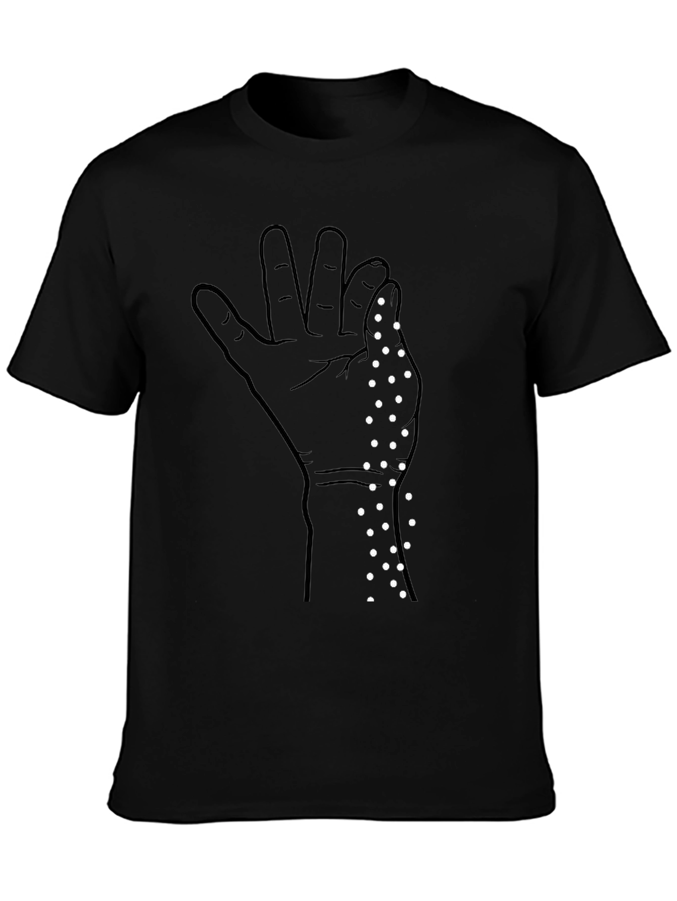 Salt Bae Hand Gesture Graphic Tee - Black