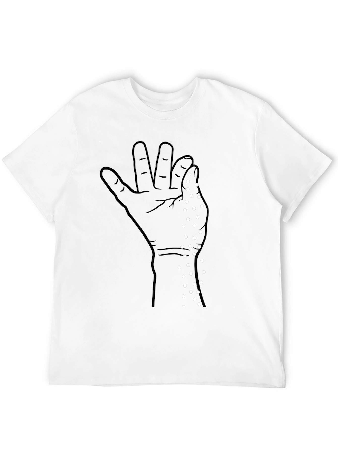 Salt Bae Hand Gesture Graphic Tee - Black