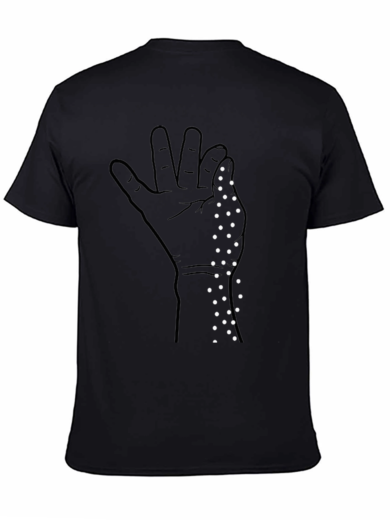 Salt Bae Hand Gesture Graphic Tee - Black