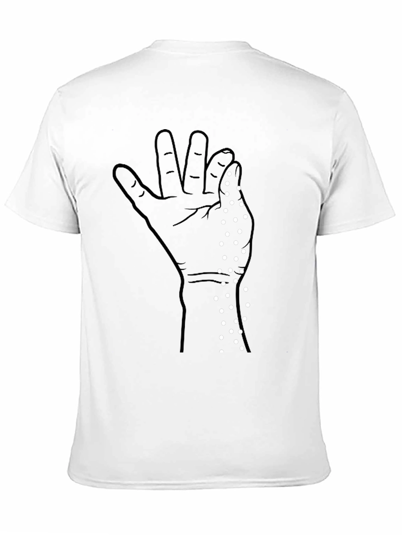 Salt Bae Hand Gesture Graphic Tee - Black