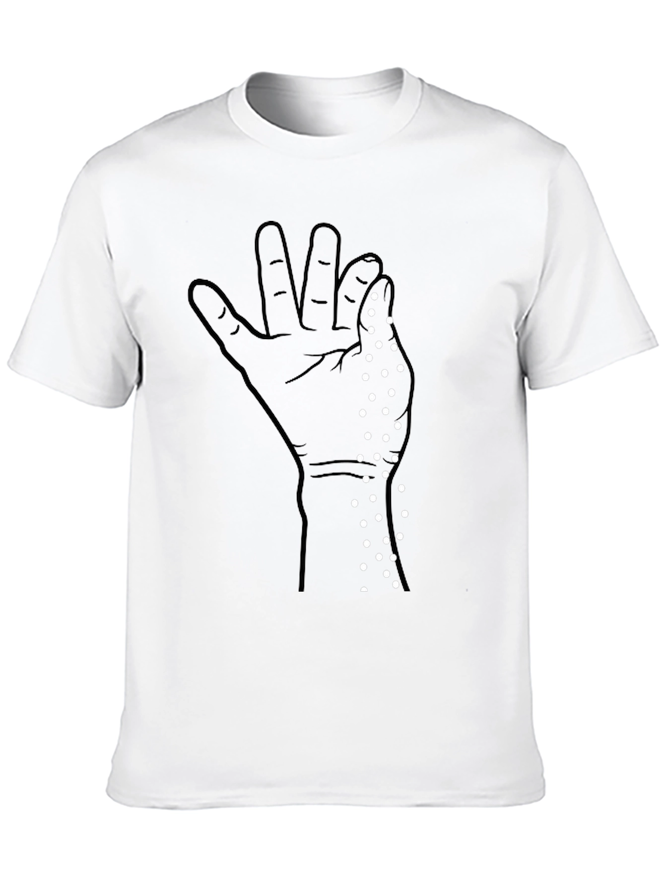 Salt Bae Hand Gesture Graphic Tee - Black