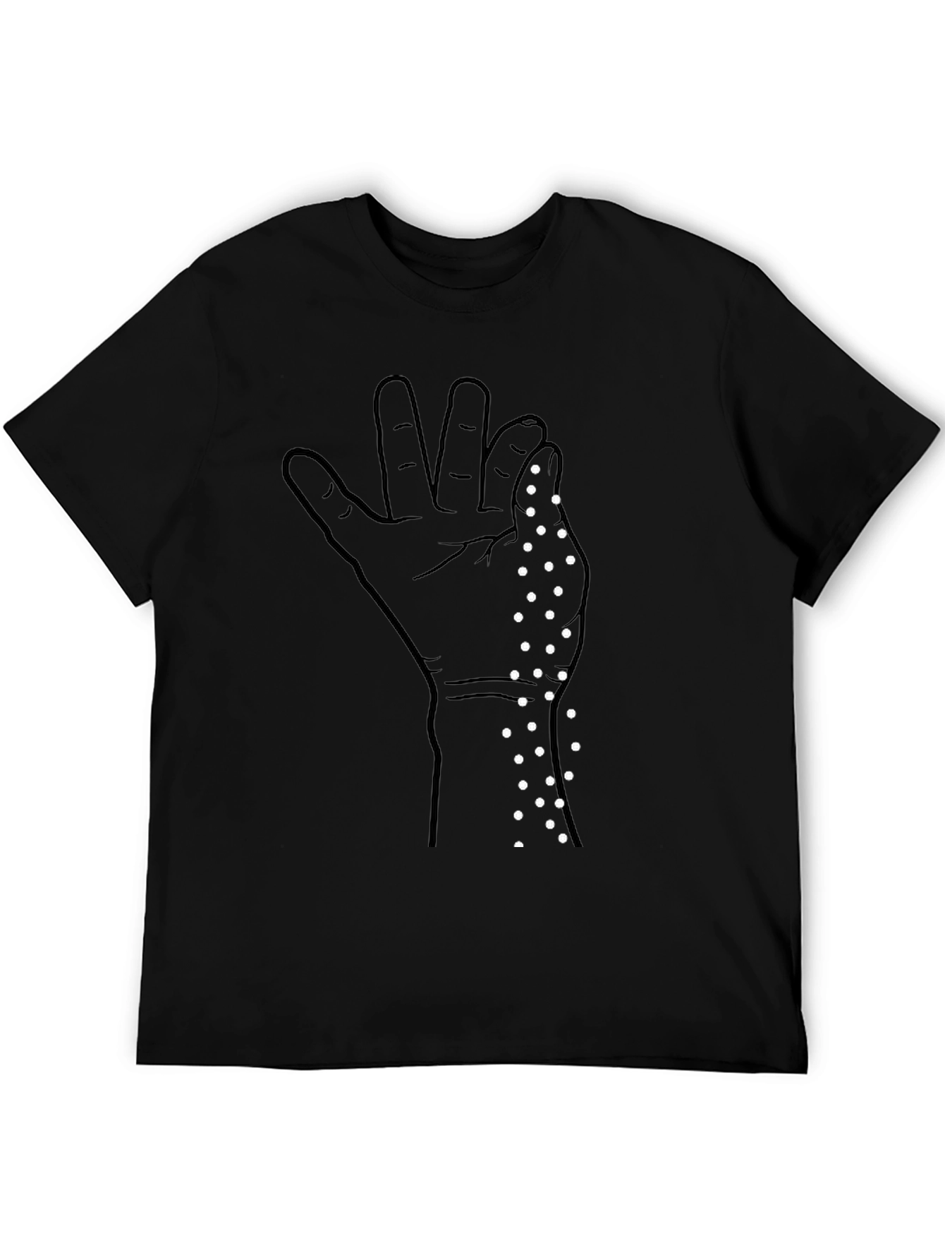 Salt Bae Hand Gesture Graphic Tee - Black
