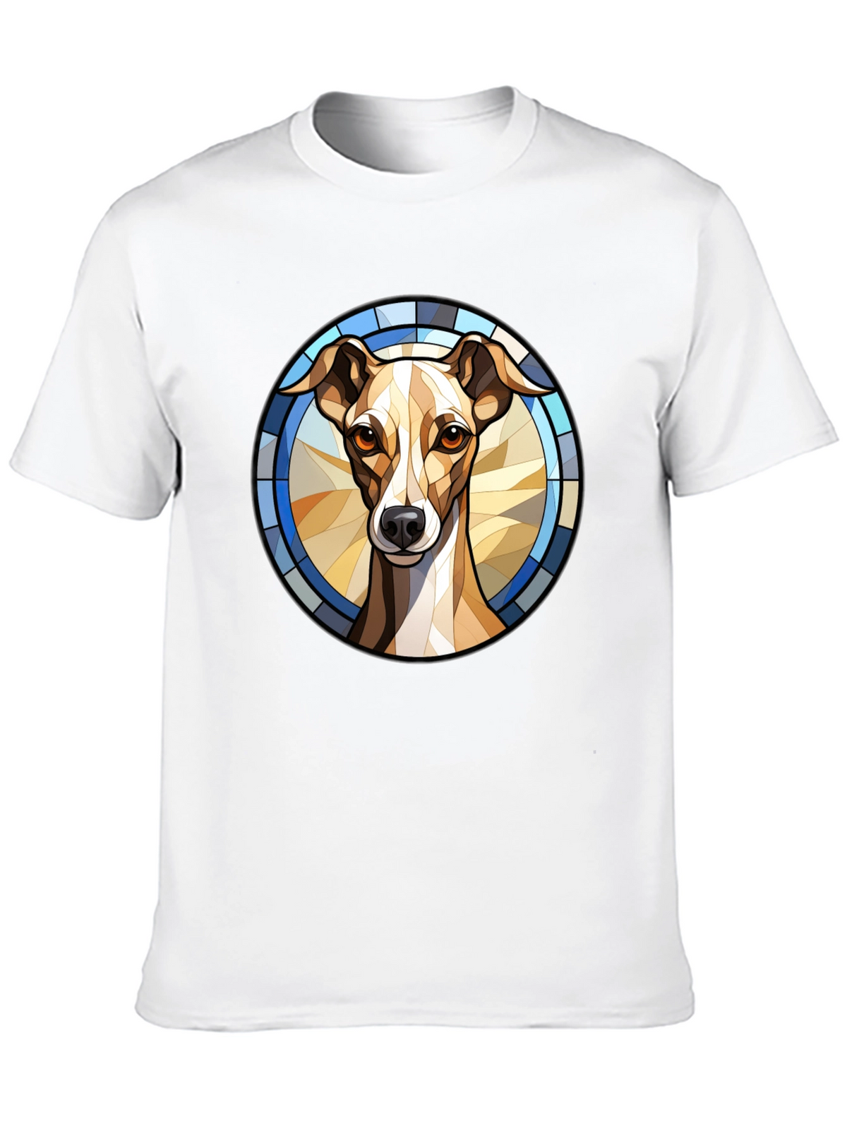Dog Stained Glass Style Graphic Tee