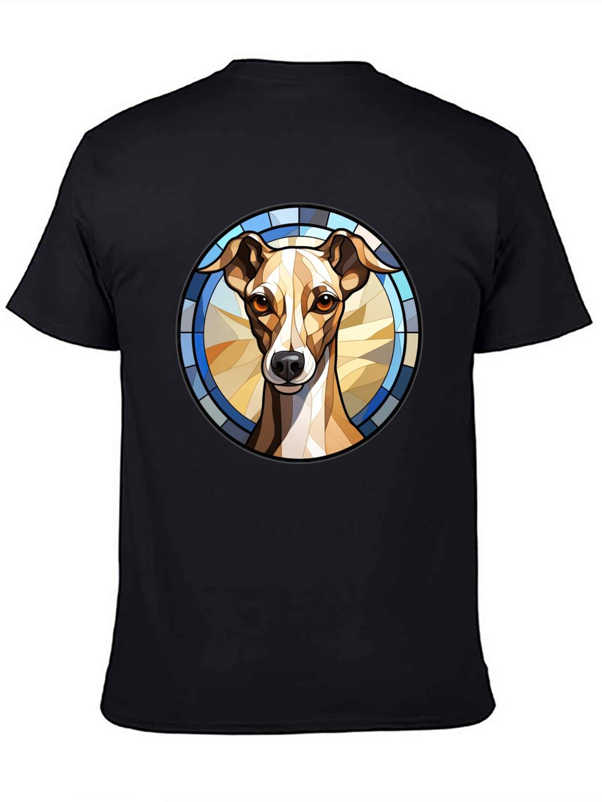 Dog Stained Glass Style Graphic Tee