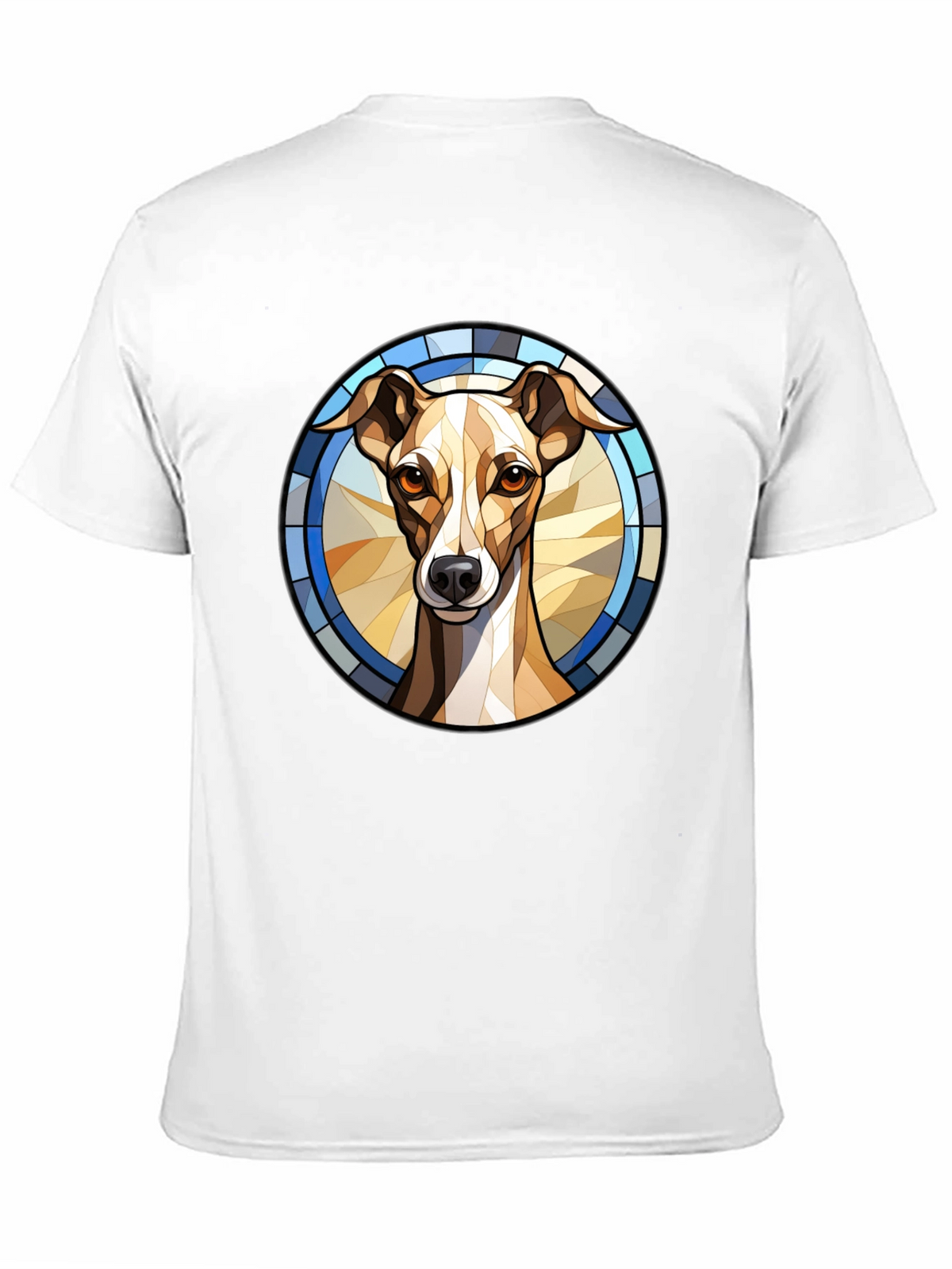 Dog Stained Glass Style Graphic Tee