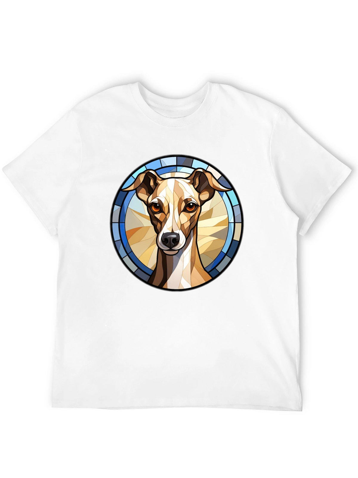 Dog Stained Glass Style Graphic Tee