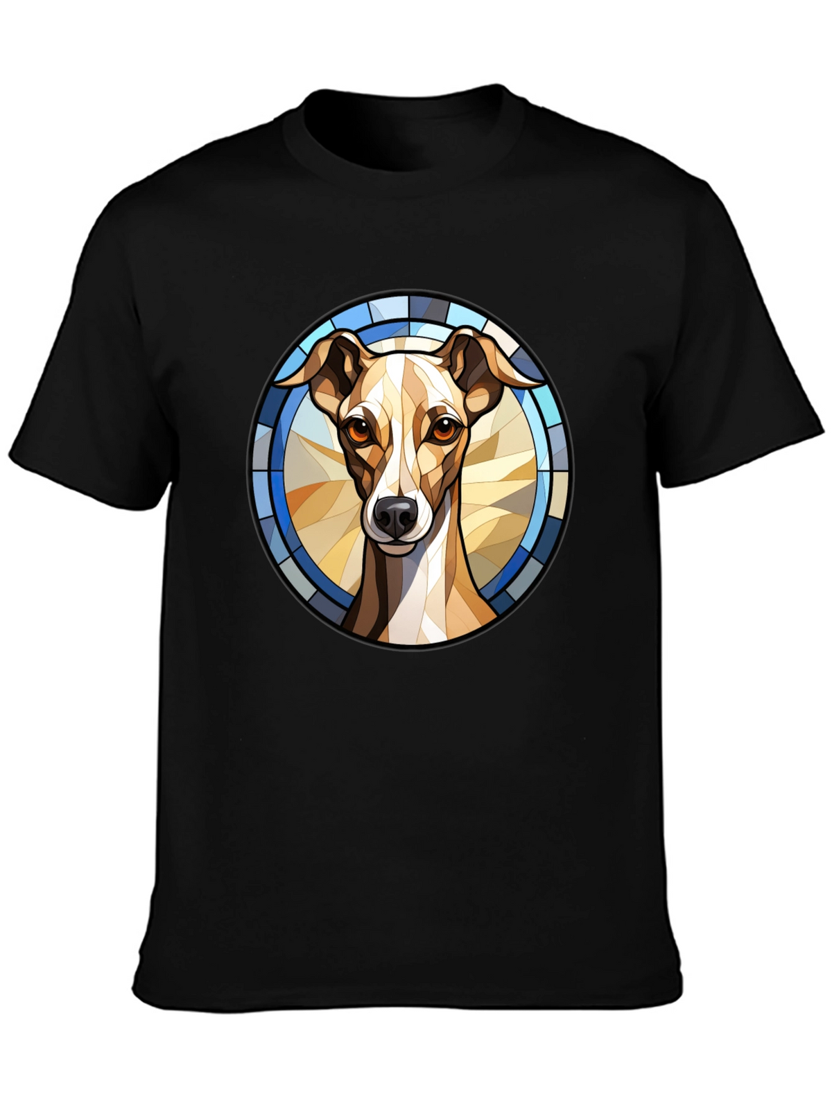 Dog Stained Glass Style Graphic Tee