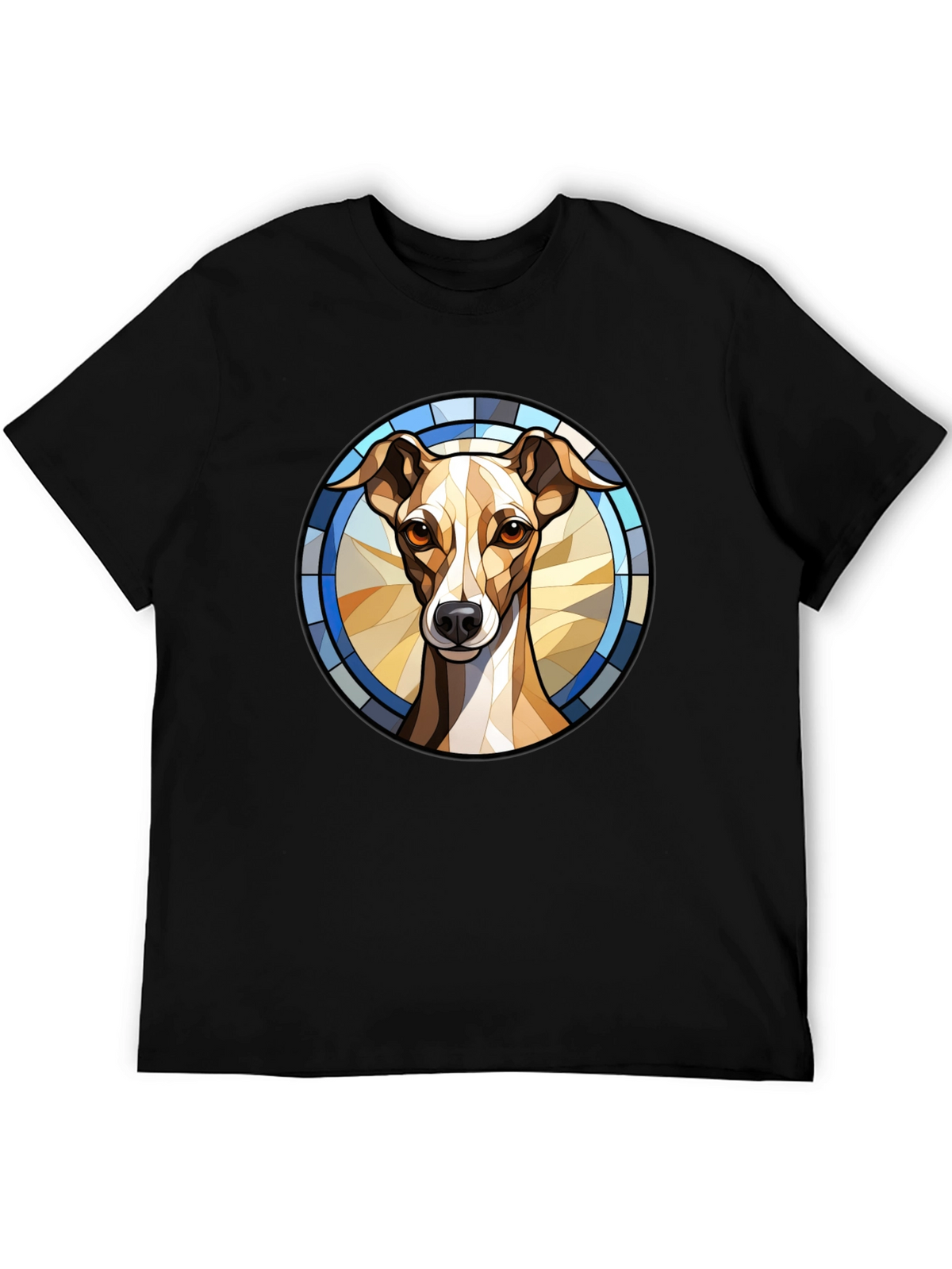 Dog Stained Glass Style Graphic Tee