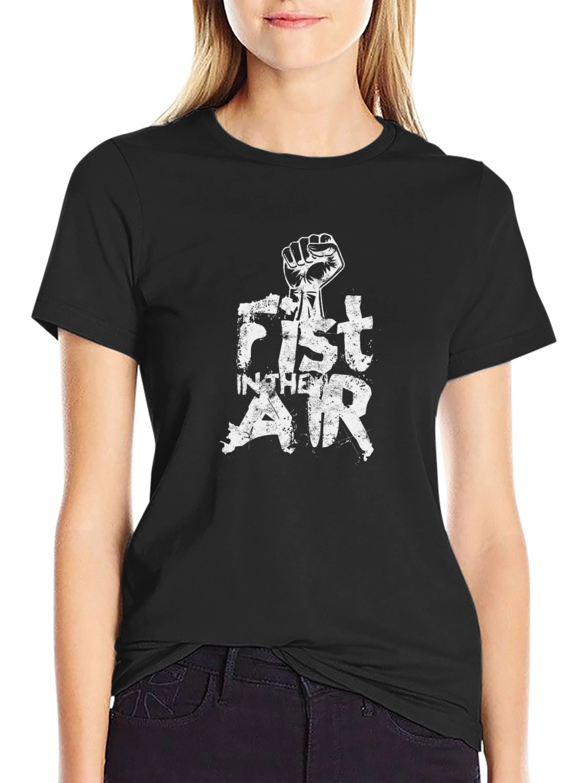 Fist in the Air Graphic Tee - Black