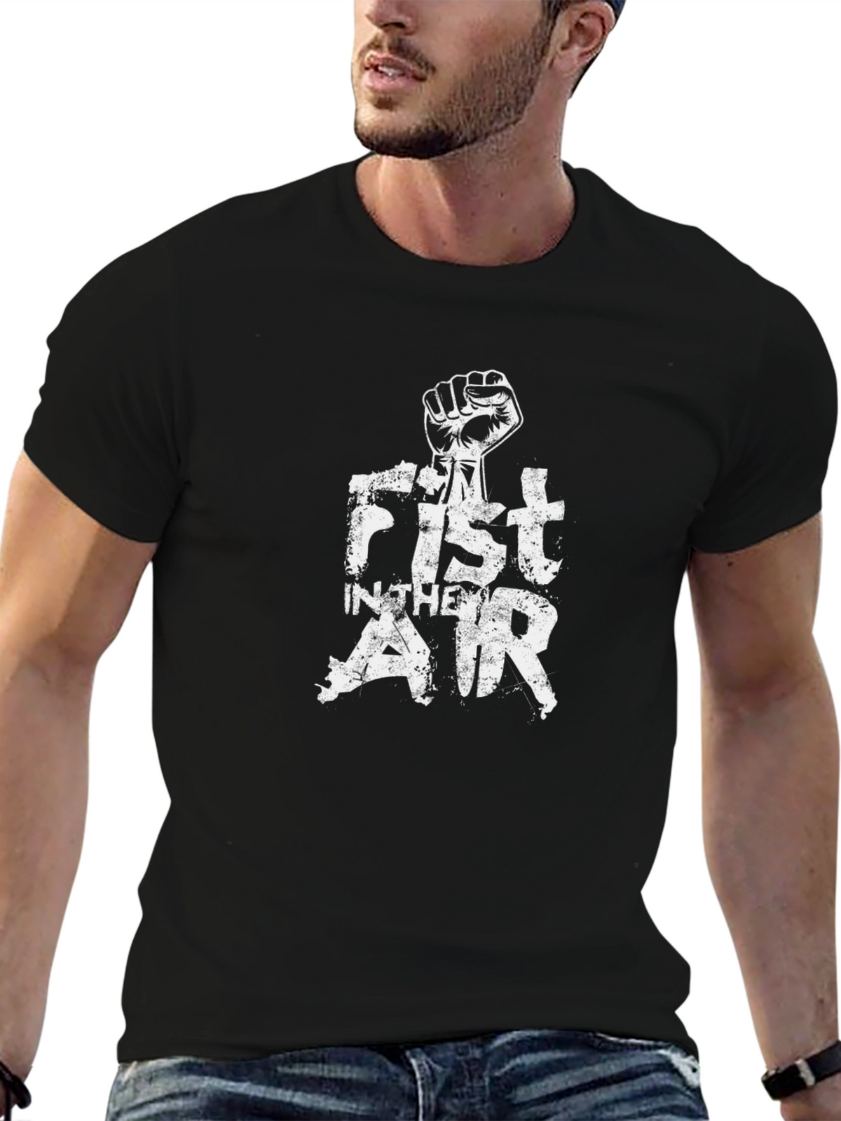 Fist in the Air Graphic Tee - Black