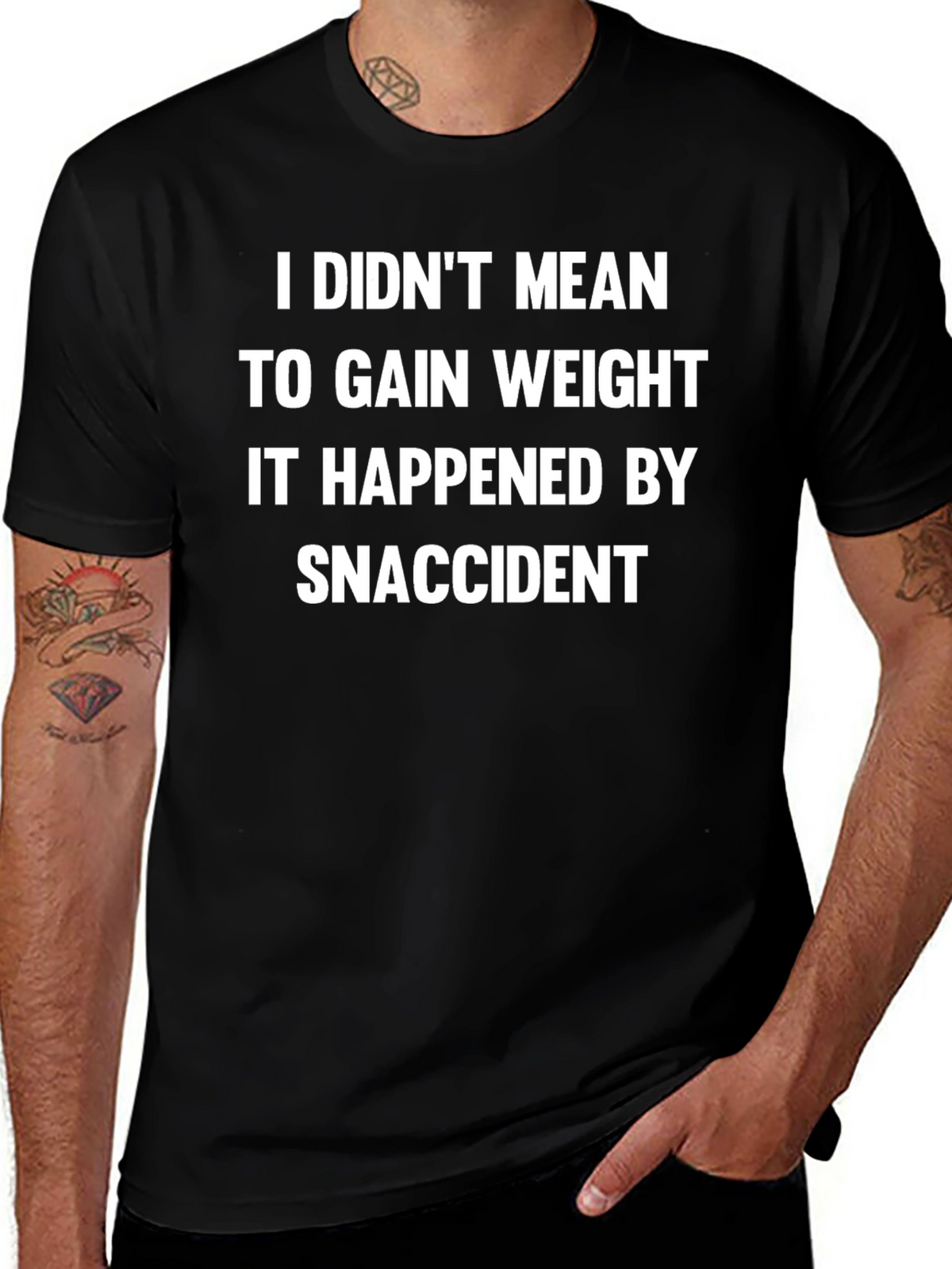 Snaccident T-Shirt: Funny Weight Gain Tee