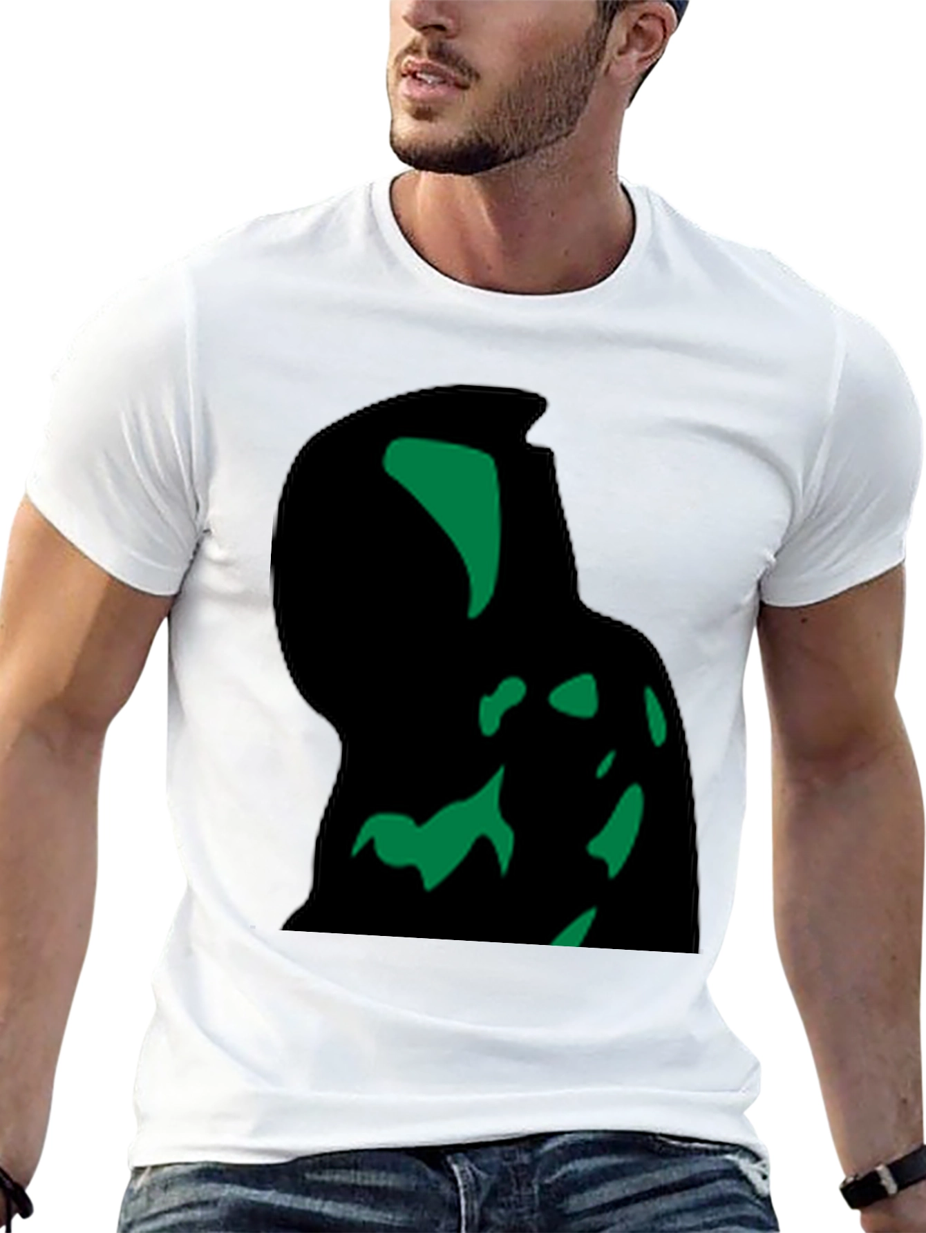 Abstract Graphic Tee - Modern Black T-Shirt