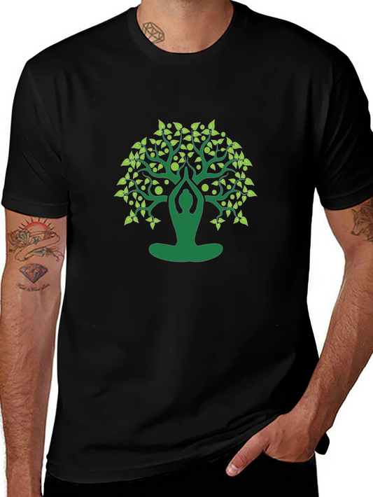 Yoga Tree Graphic Tee - Meditate in Style