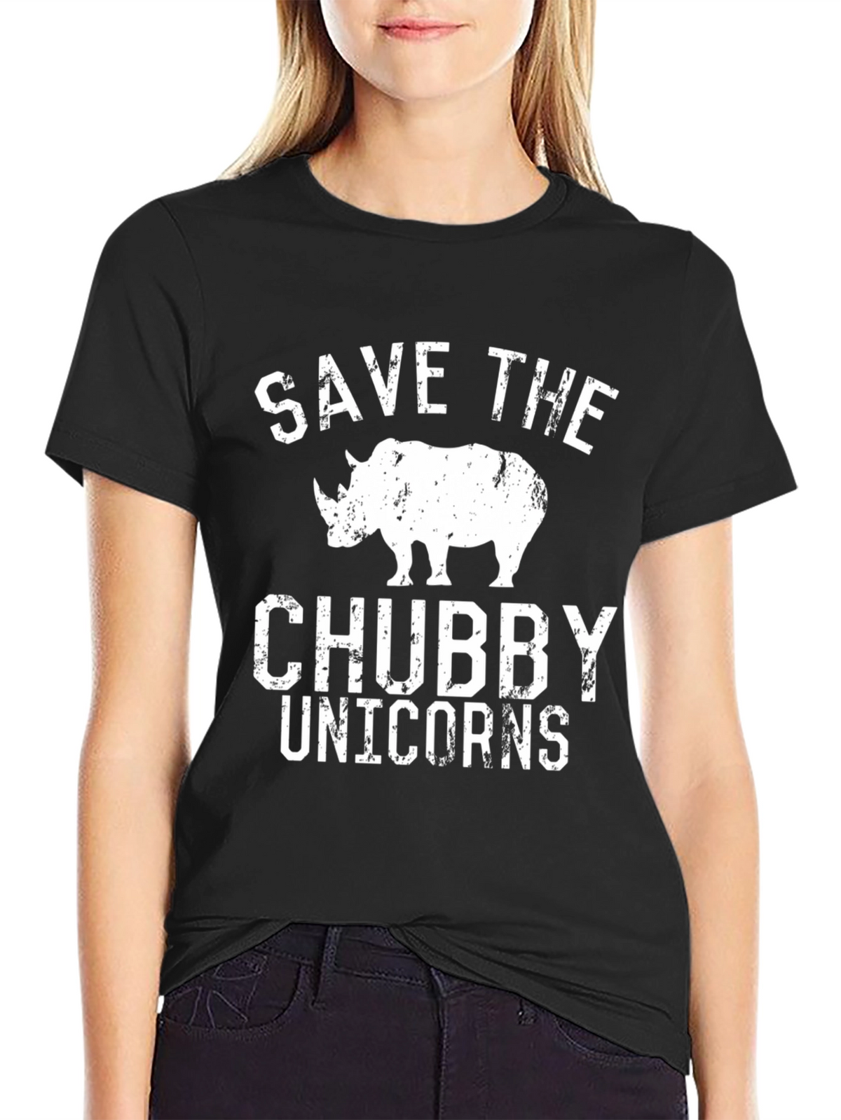 Save the Chubby Unicorns Graphic Tee