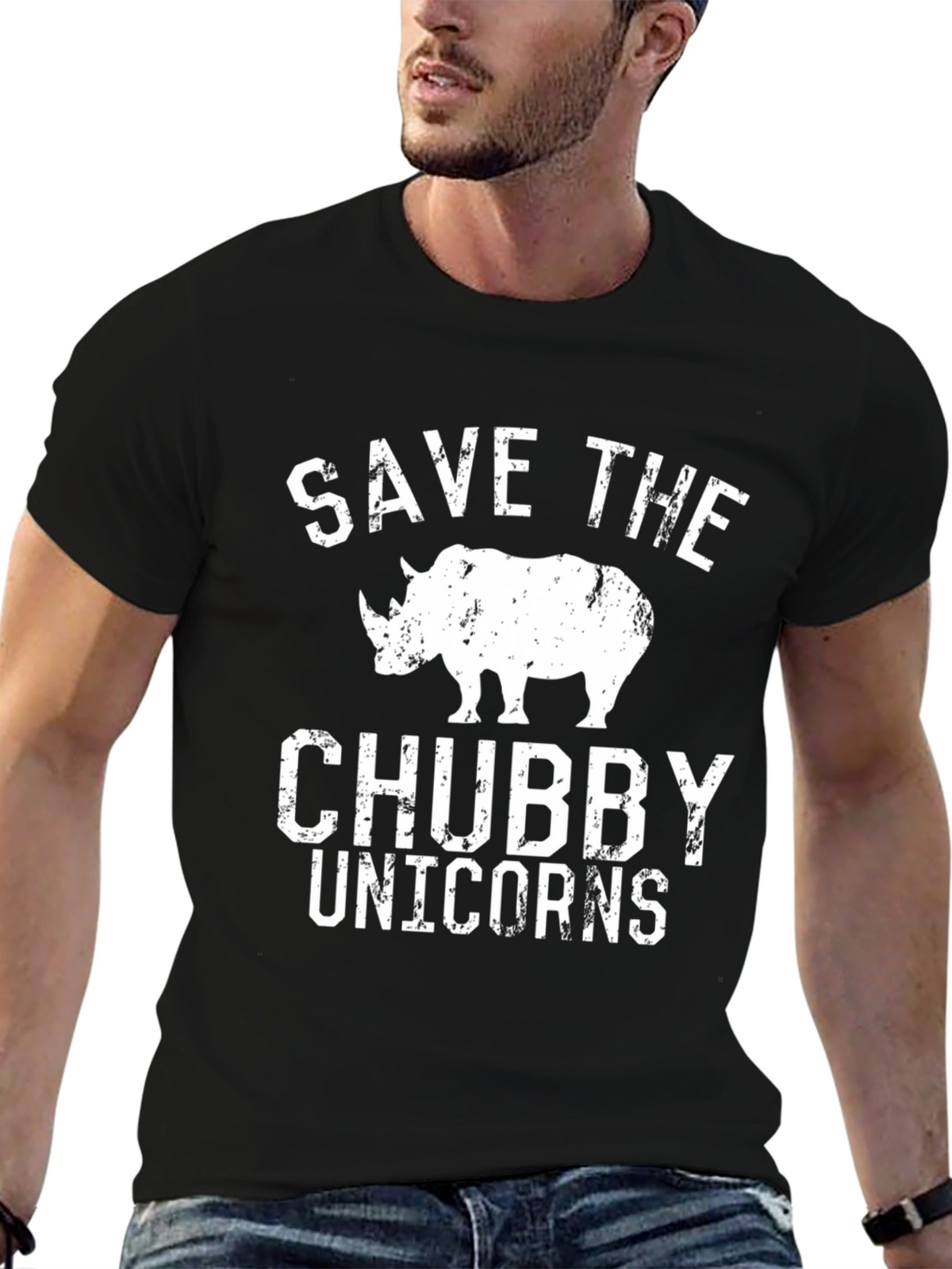 Save the Chubby Unicorns Graphic Tee
