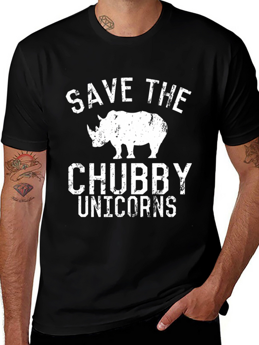 Save the Chubby Unicorns Graphic Tee