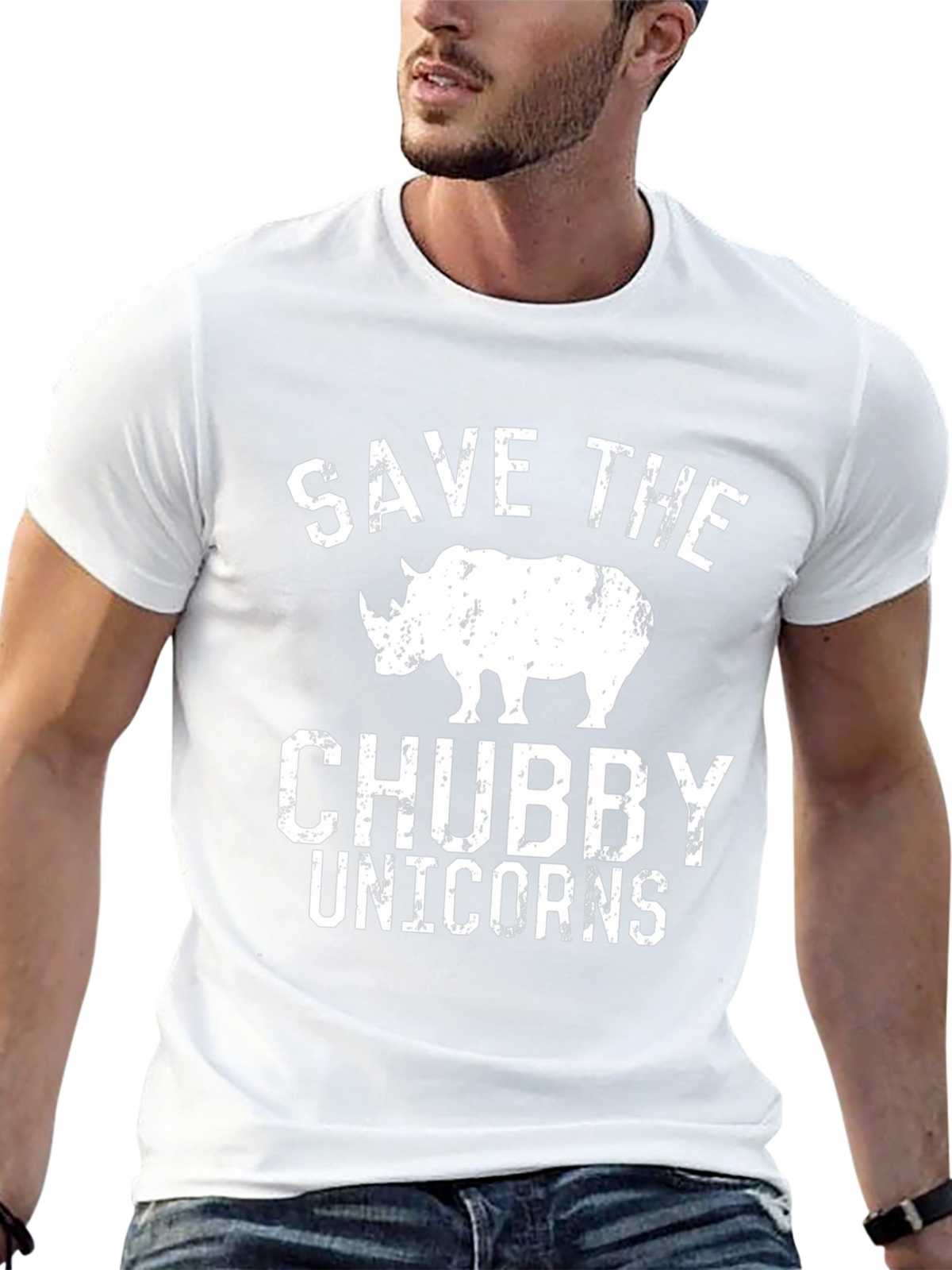 Save the Chubby Unicorns Graphic Tee