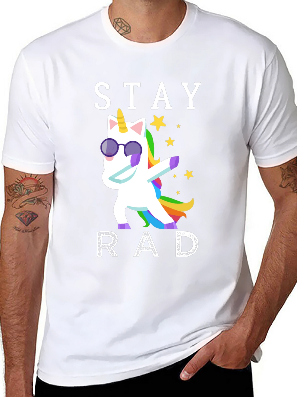 Stay Rad Unicorn Graphic T-Shirt