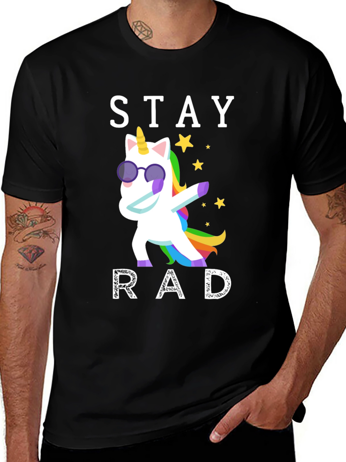 Stay Rad Unicorn Graphic T-Shirt
