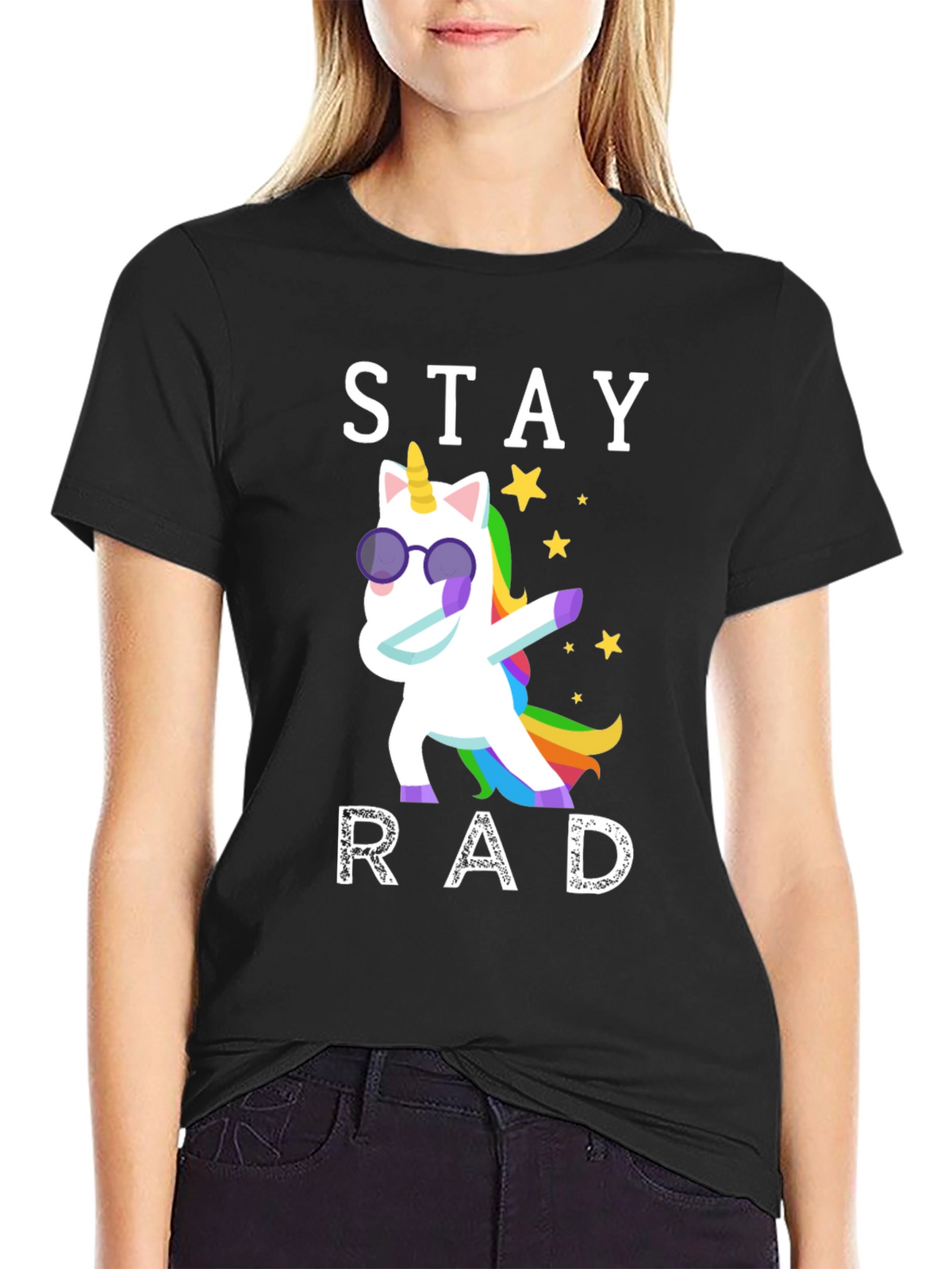 Stay Rad Unicorn Graphic T-Shirt