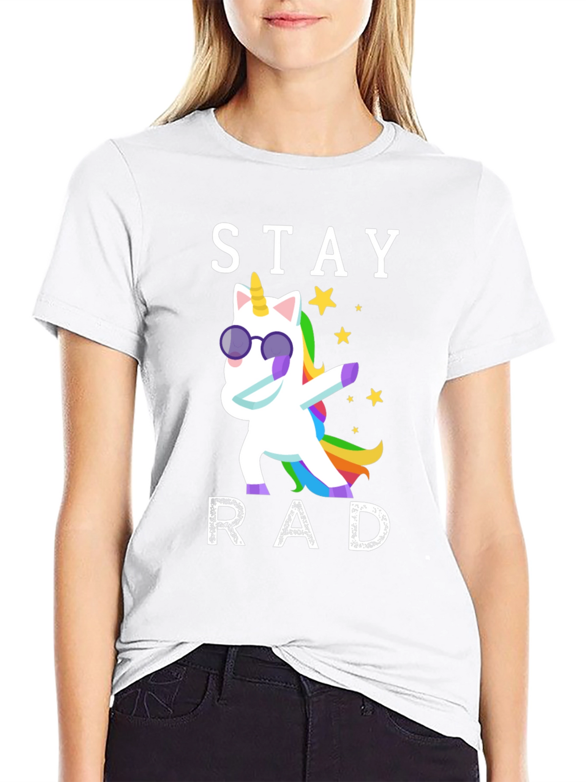 Stay Rad Unicorn Graphic T-Shirt