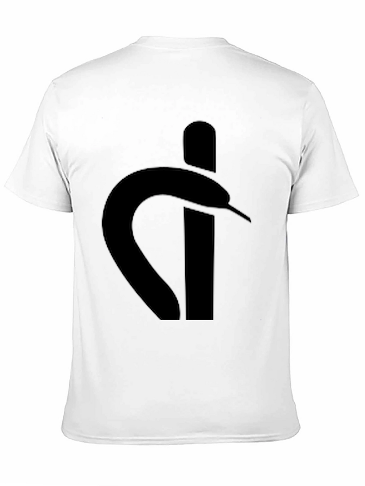 Stylish Black Graphic Tee - Snake Logo