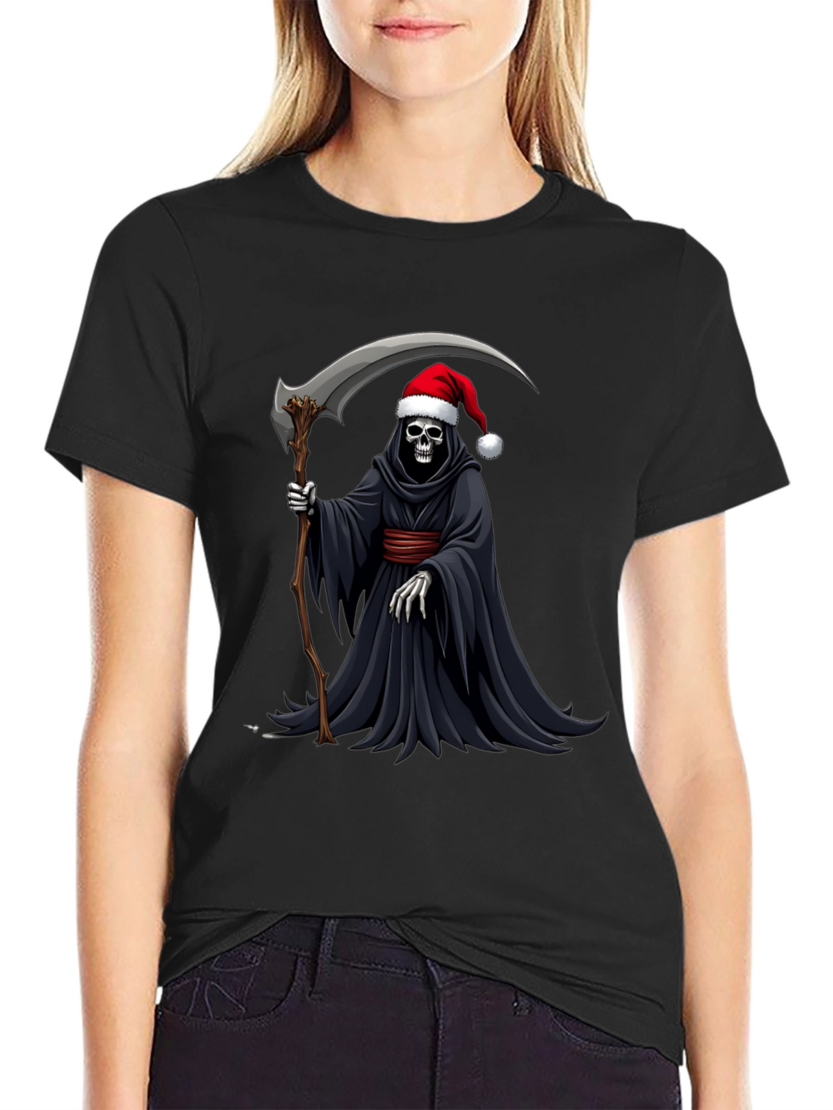 Grim Reaper Santa T-Shirt - Holiday Death