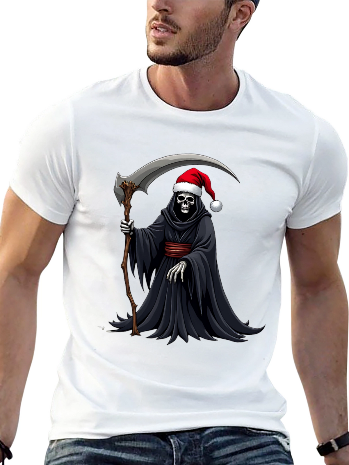 Grim Reaper Santa T-Shirt - Holiday Death