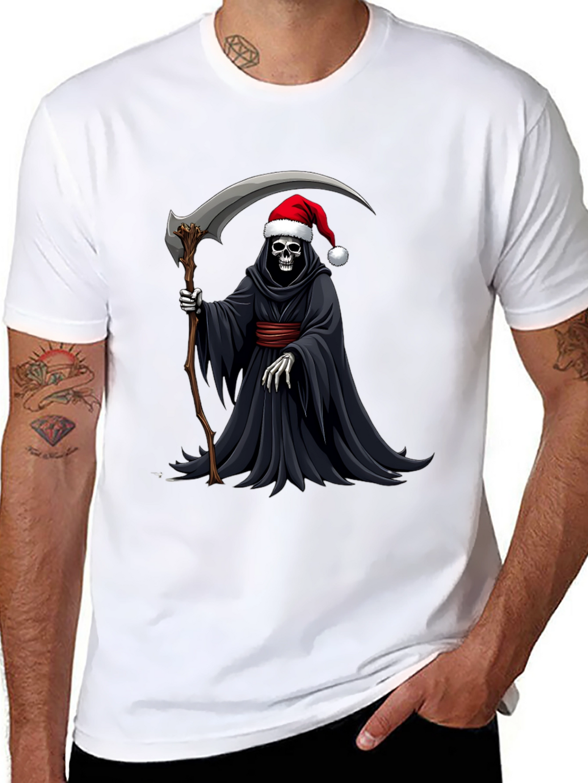 Grim Reaper Santa T-Shirt - Holiday Death