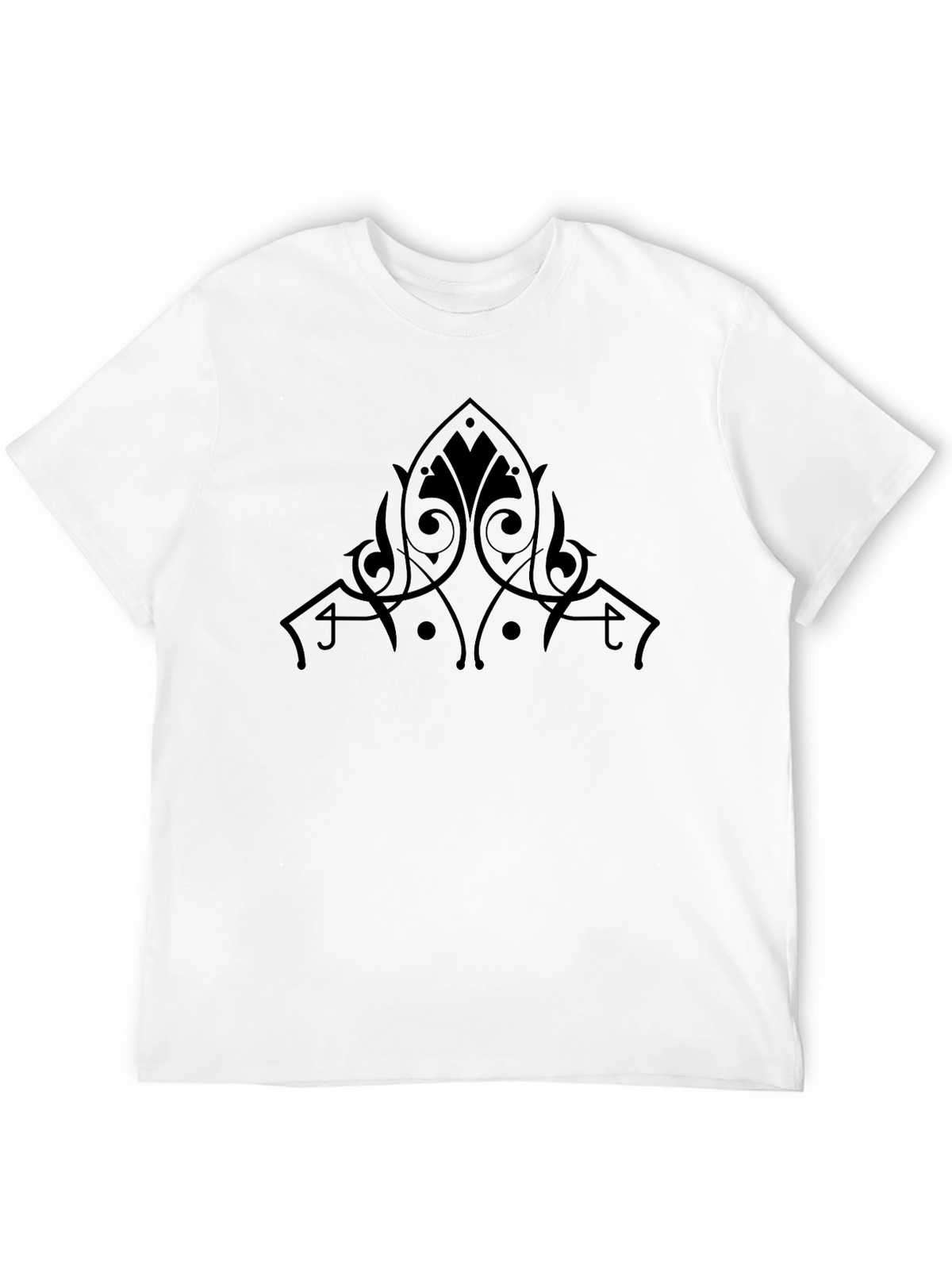 Elegant Tribal Black T-Shirt