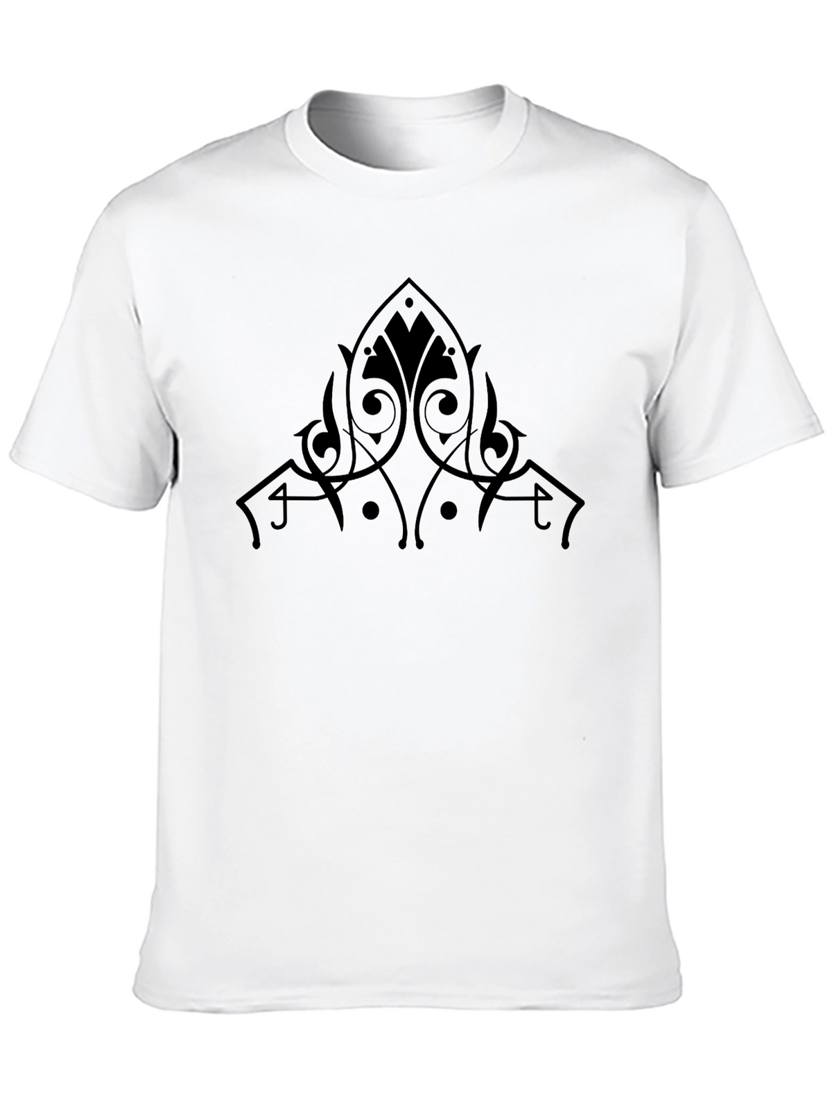 Elegant Tribal Black T-Shirt