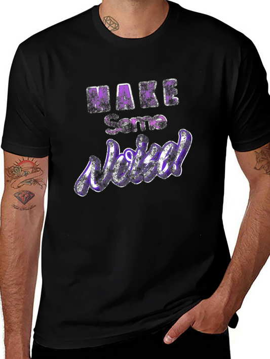 Make Some Noise Black Graphic Tee