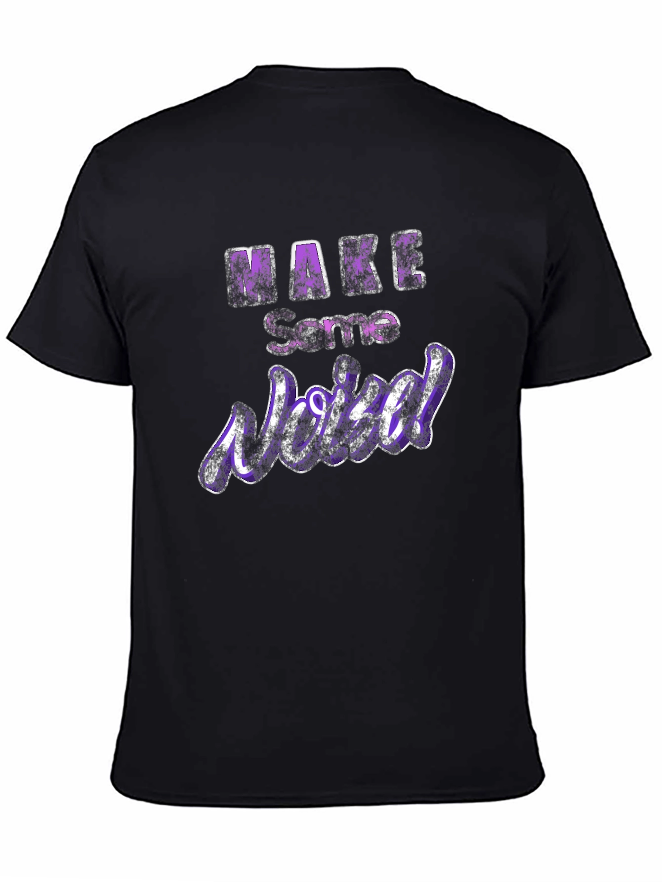 Make Some Noise Black Graphic Tee